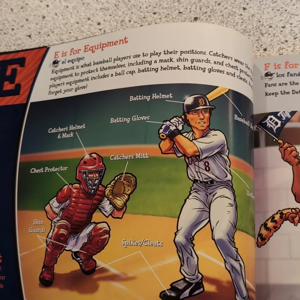The ABC's of Detroit Tigers Baseball Hard Cover Book